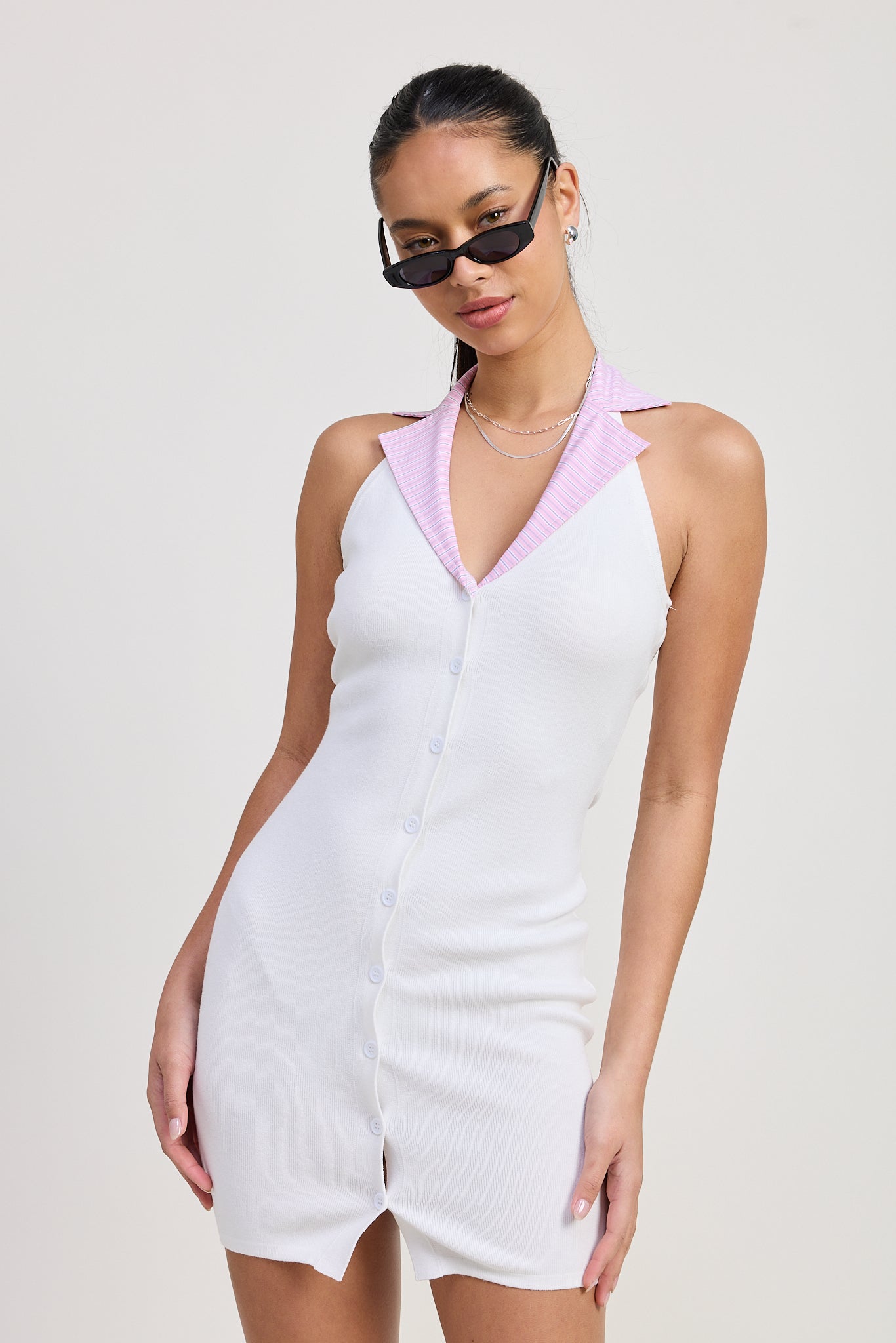 Gwen Halter Mini Dress