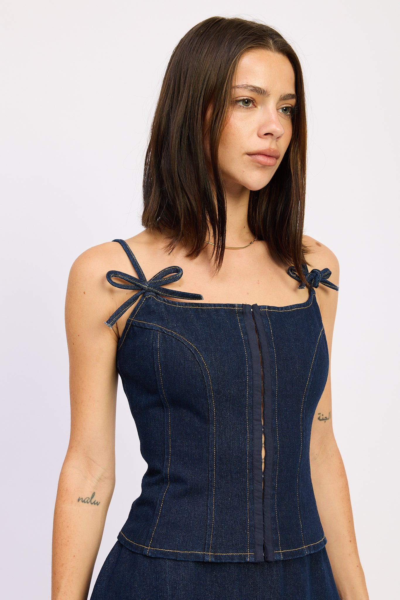 Priya Denim Top