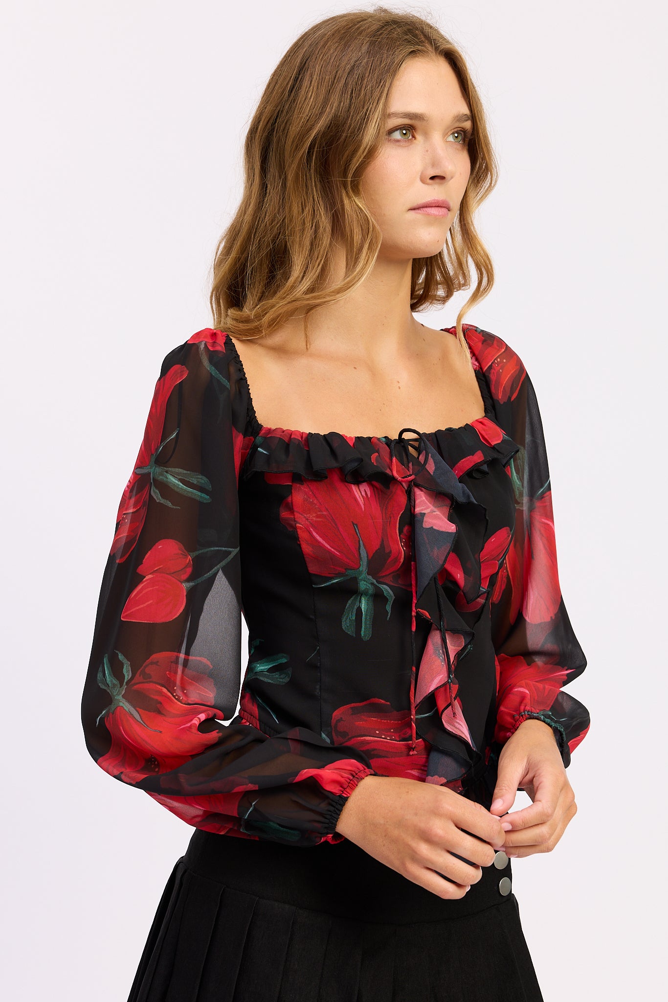 Renata Ruffle Top