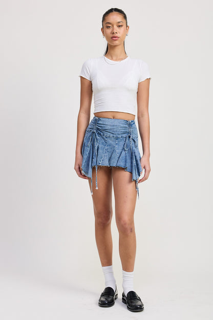 Leandra Denim Mini Skirt