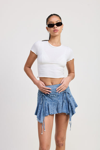 Leandra Denim Mini Skirt