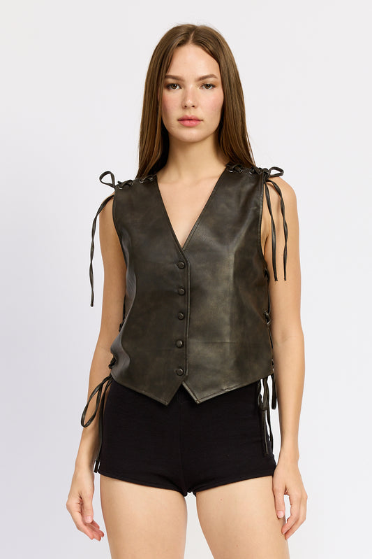 Juniper Leather Vest