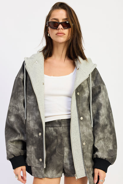 Reese Mixed Media Jacket