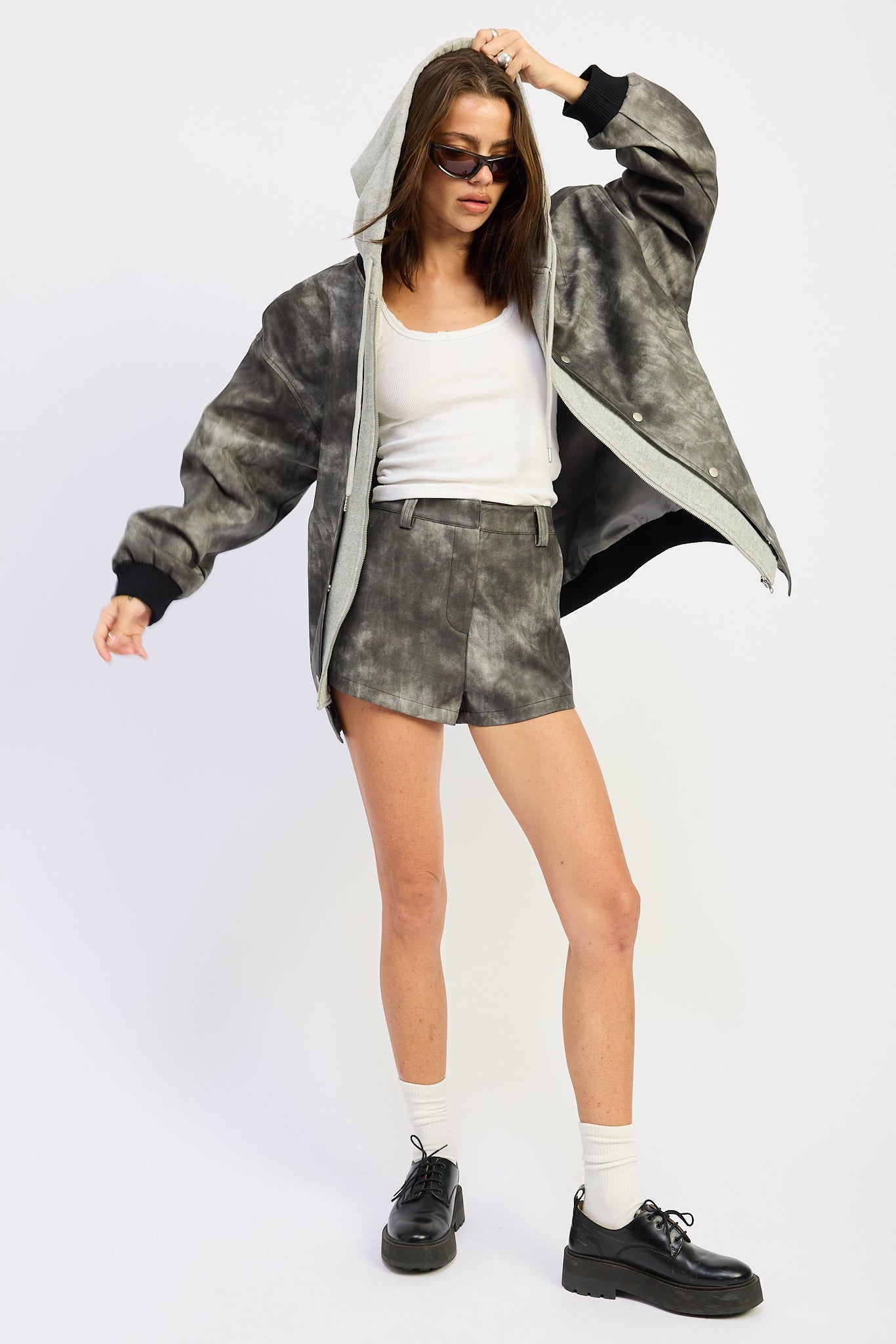 Reese Mixed Media Jacket
