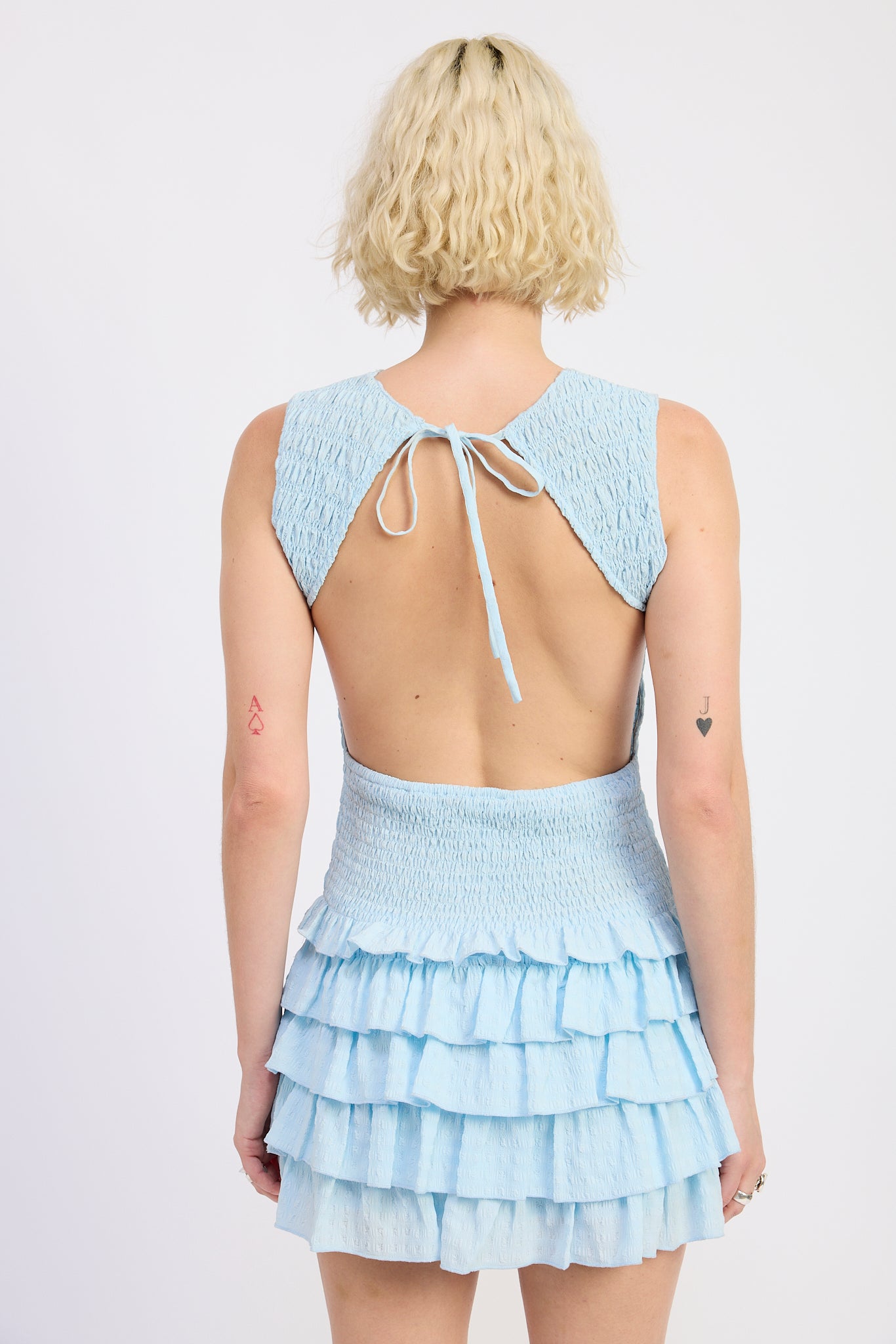 Alazne Ruffle Mini Dress