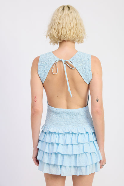 Alazne Ruffle Mini Dress
