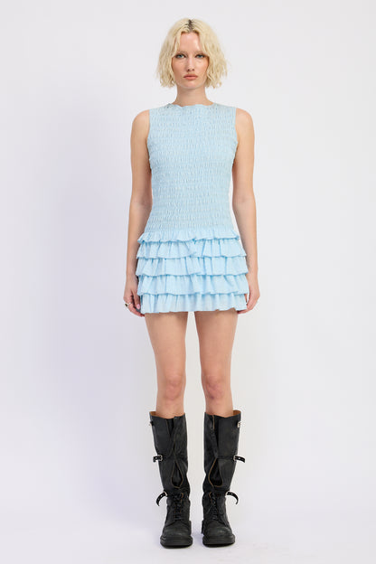 Alazne Ruffle Mini Dress