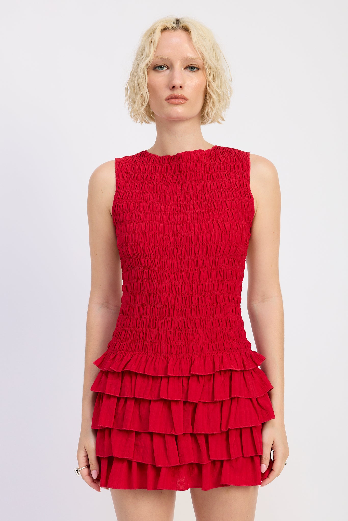 Alazne Ruffle Mini Dress
