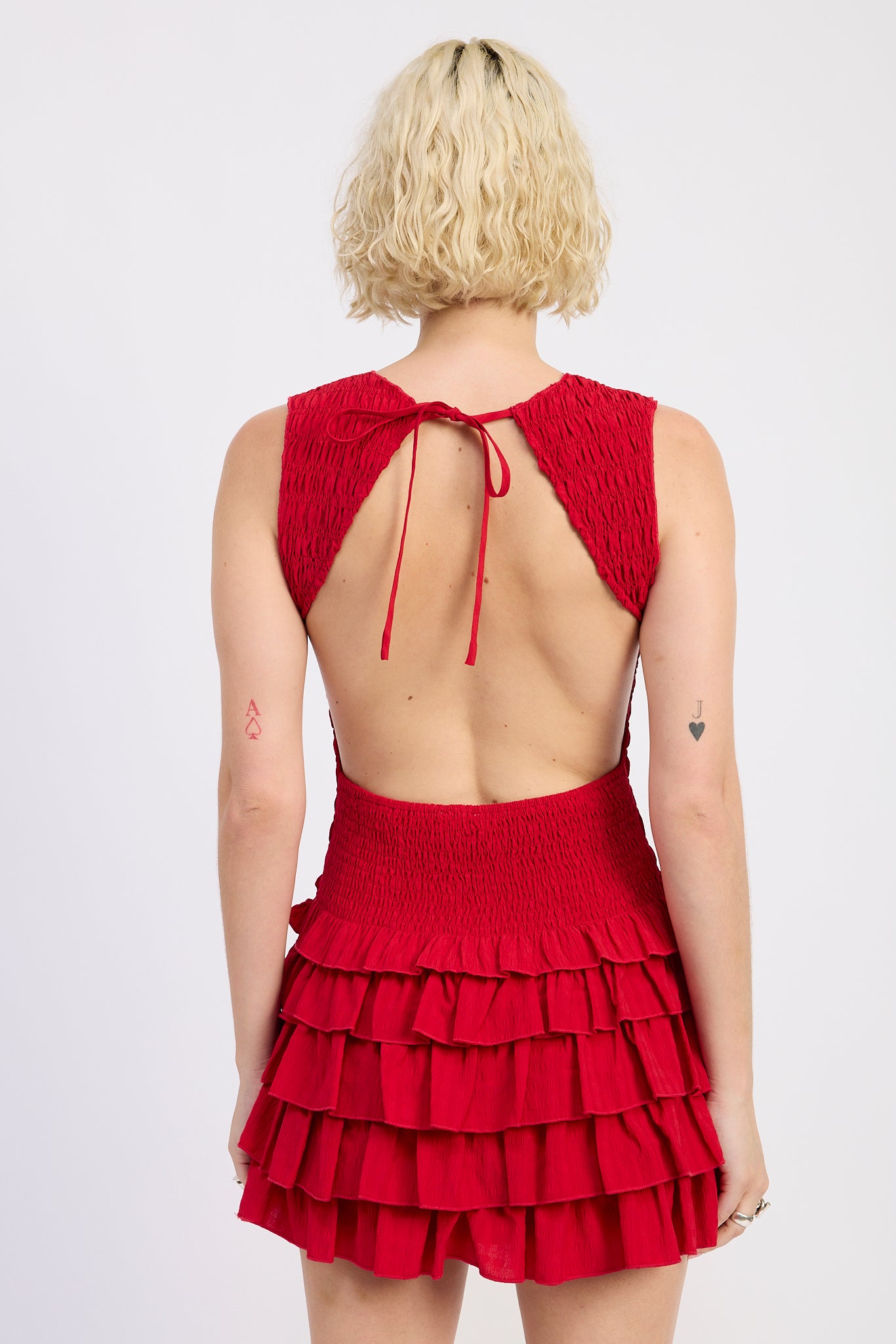 Alazne Ruffle Mini Dress