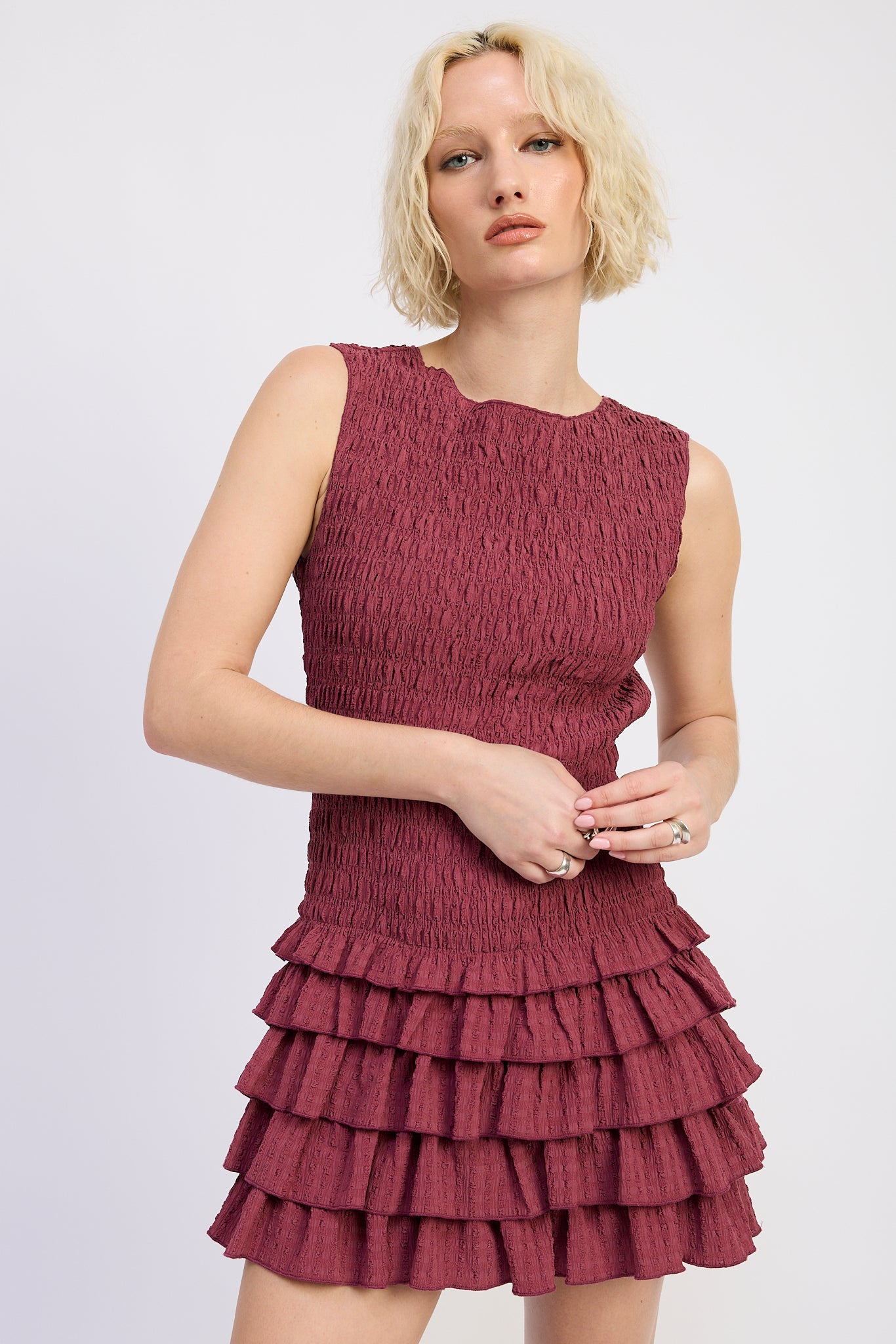 Alazne Ruffle Mini Dress