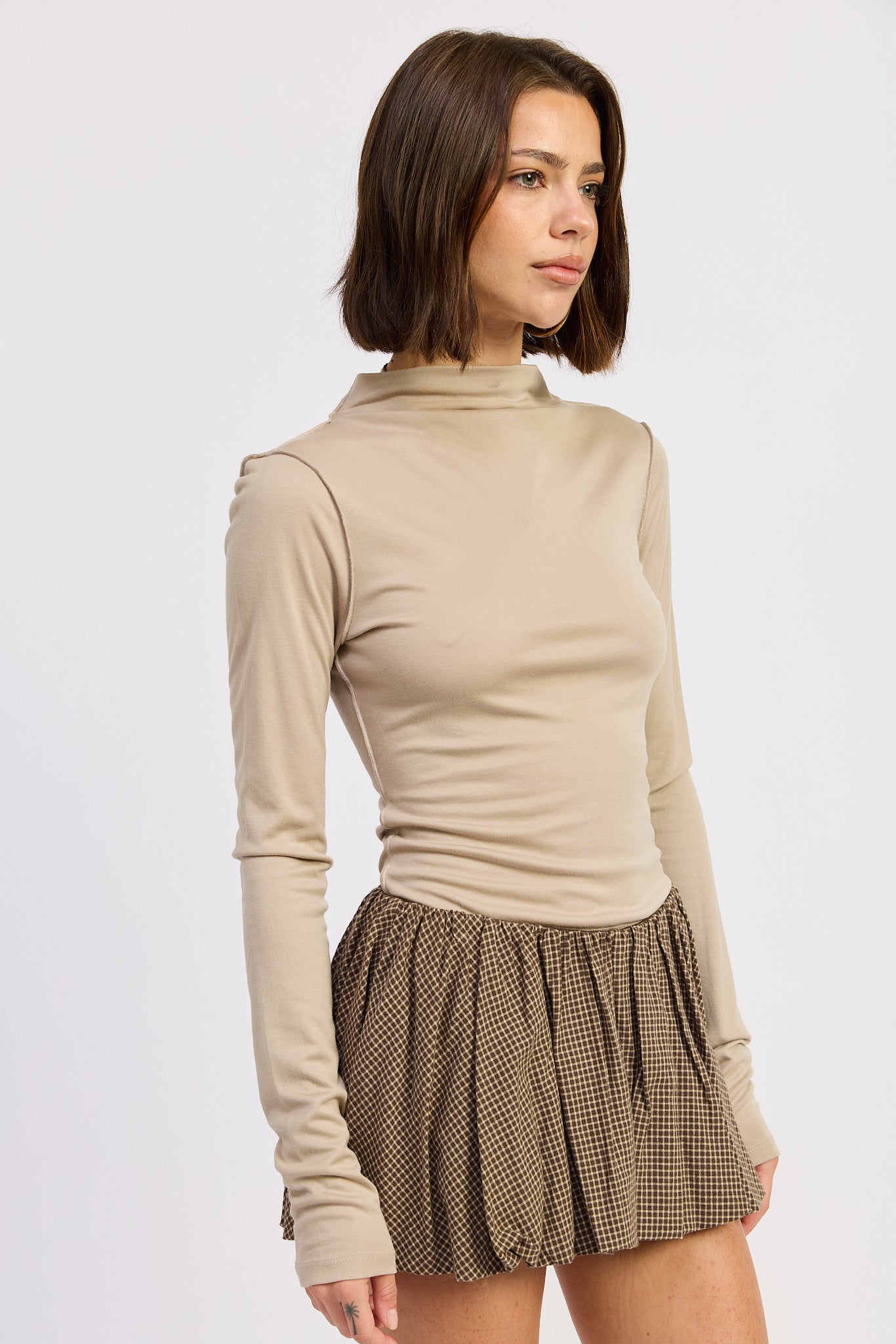 Eliza Mock Neck Top