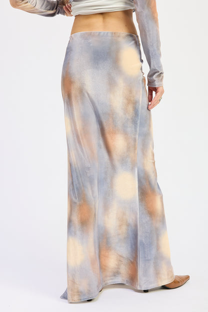 Izzie Velvet Maxi Skirt
