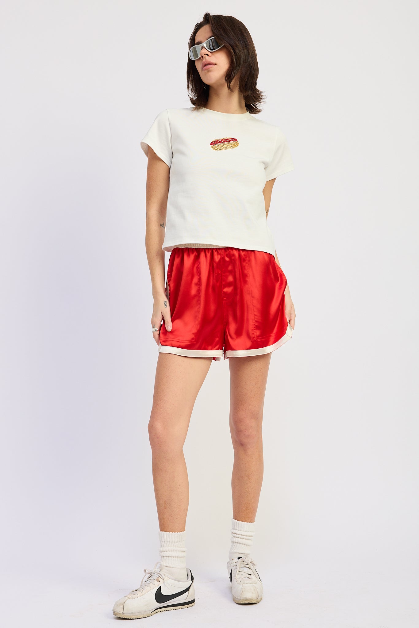 Ginevra Satin Shorts