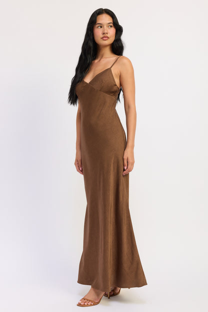 Amara Satin Maxi Dress