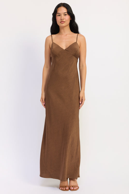 Amara Satin Maxi Dress