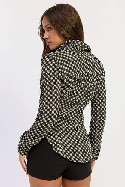 Opaline Button Up Top
