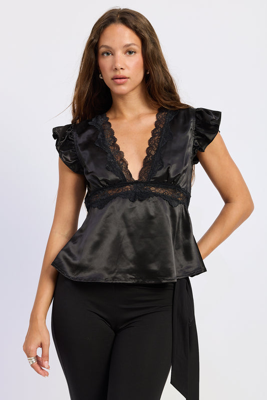 Aliza Satin Top