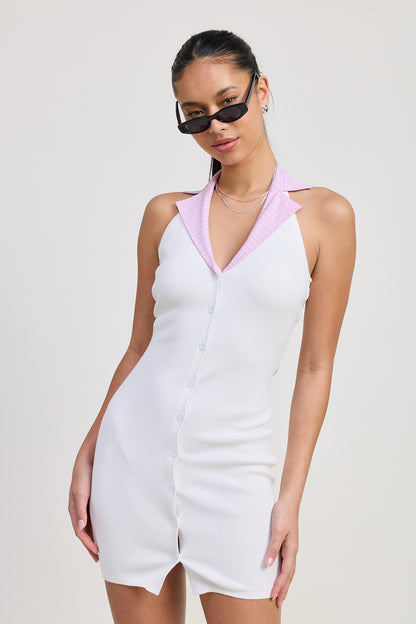 Gwen Halter Mini Dress