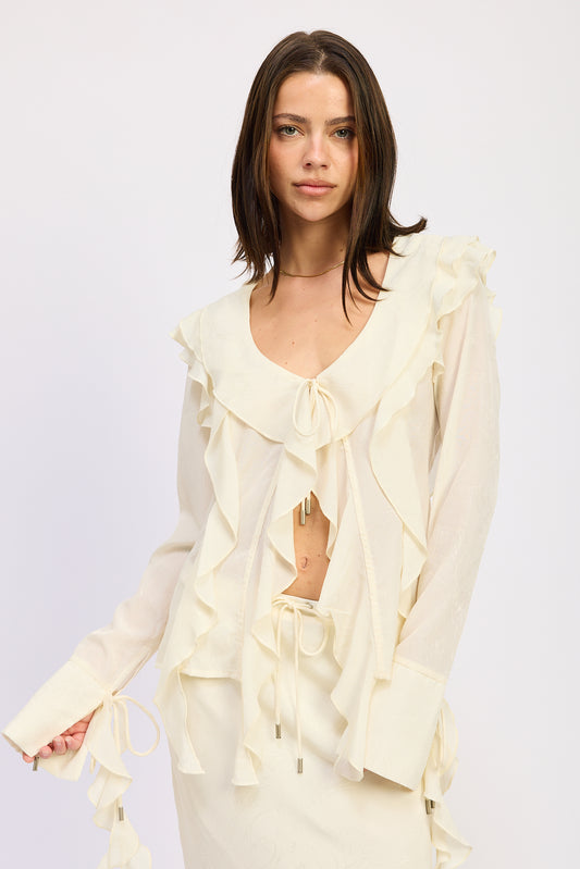 Odessa Ruffle Top