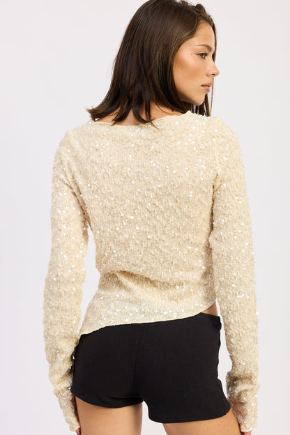 Hana Sequin Top