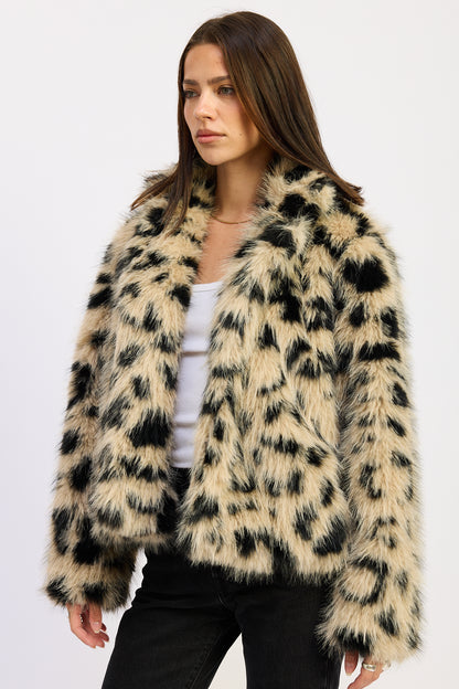 Elise Leopard Coat