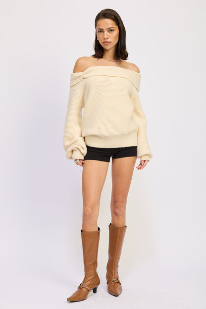 Lailah Off Shoulder Sweater