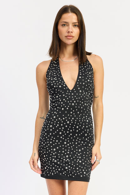 Aerith Halter Mini dress