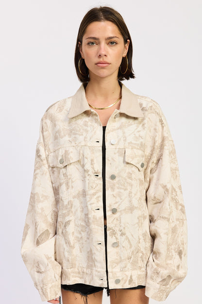 Stone Oversized Jacket