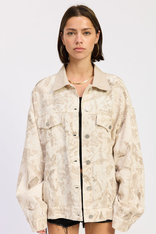 Stone Oversized Jacket