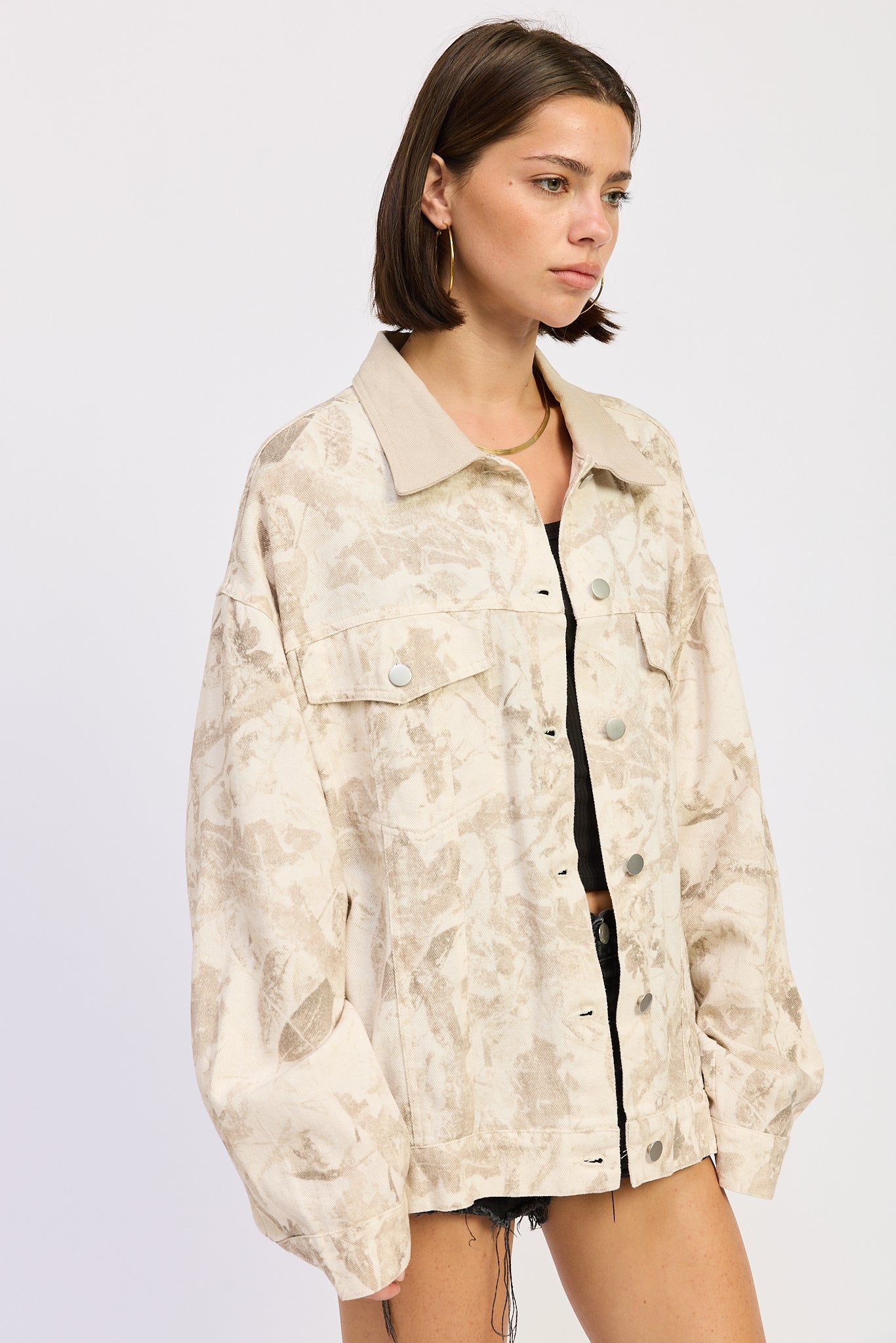 Stone Oversized Jacket