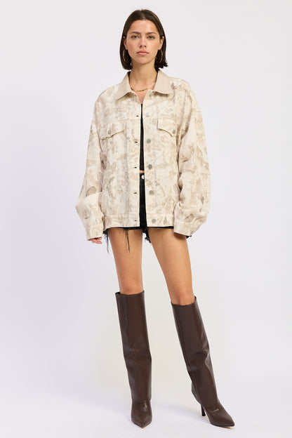 Stone Oversized Jacket