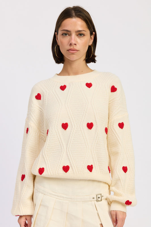 Arabella Heart Sweater