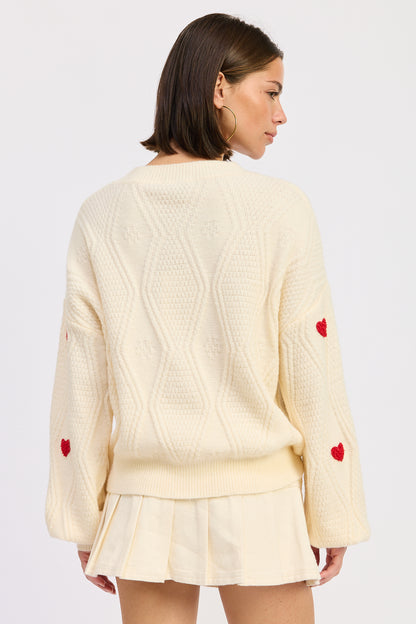 Arabella Heart Sweater