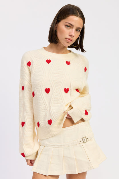 Arabella Heart Sweater