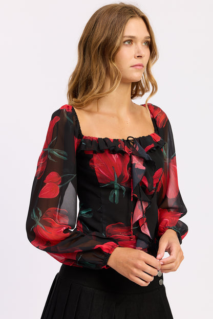 Renata Ruffle Top
