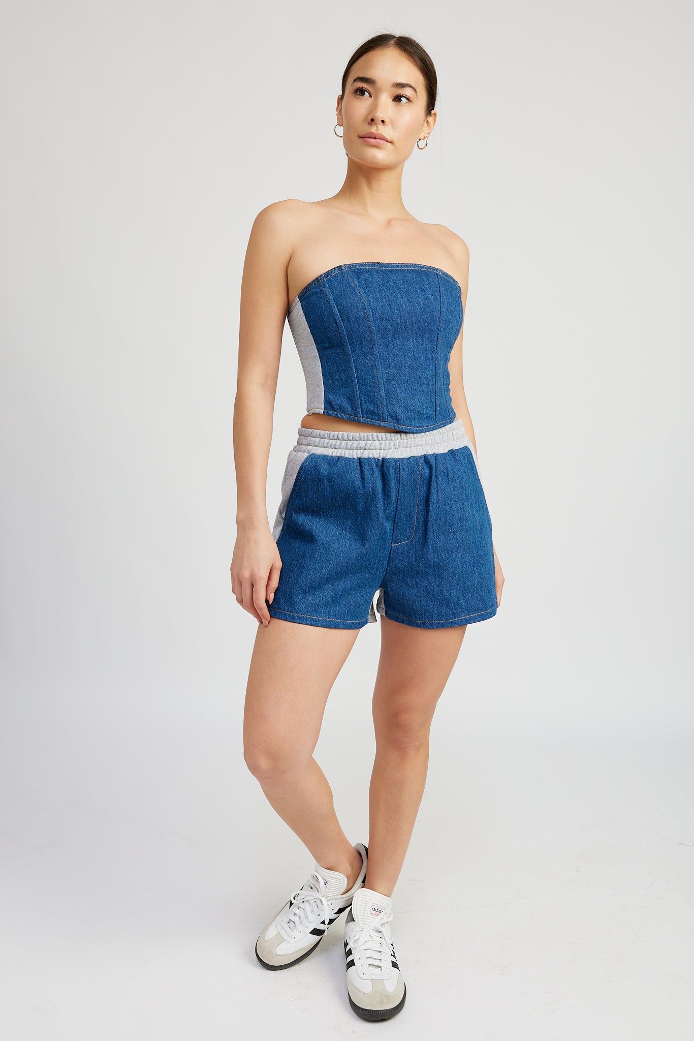 Emory Park denim popular top (M)