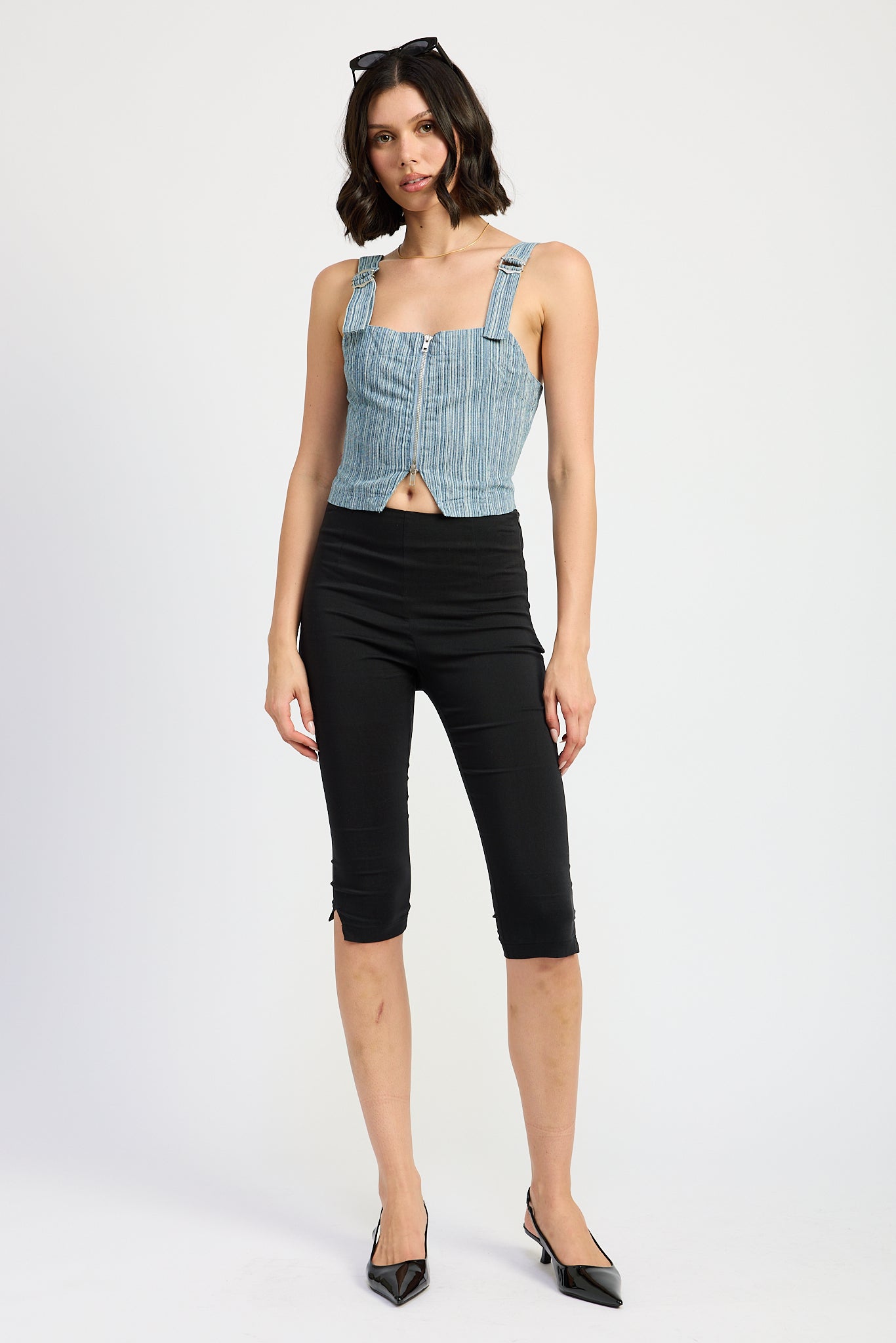 Emory Park hotsell denim top (M)