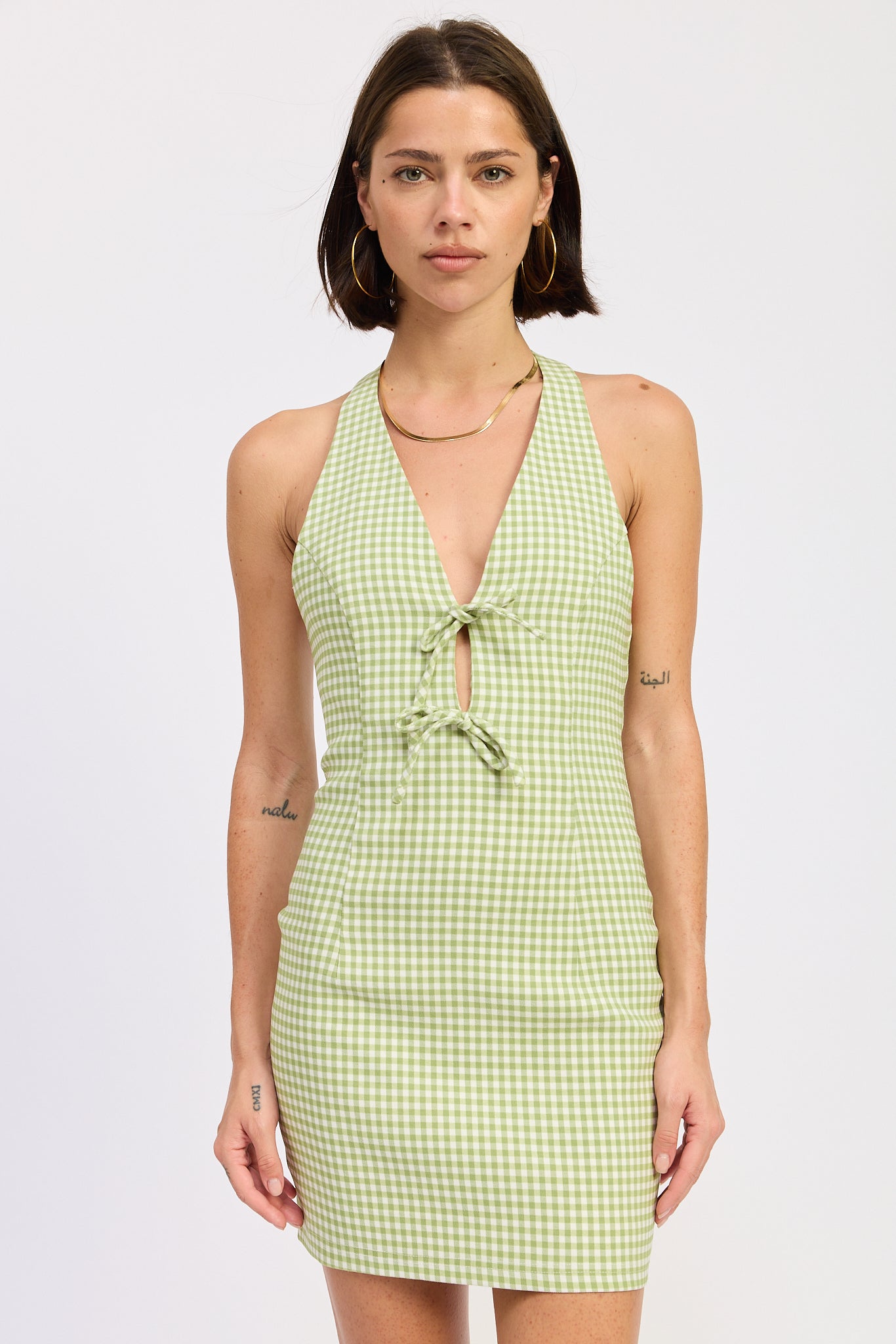 Zinnia Halter Mini Dress