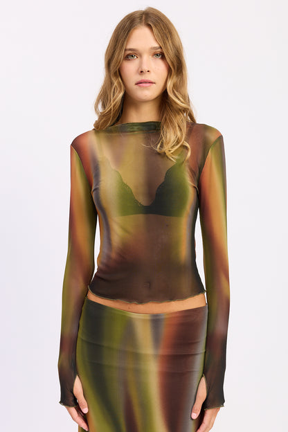 Sabine Mesh Top