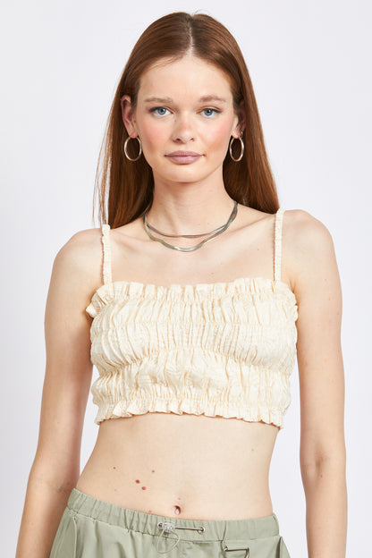 Alani Ruched Crop Top